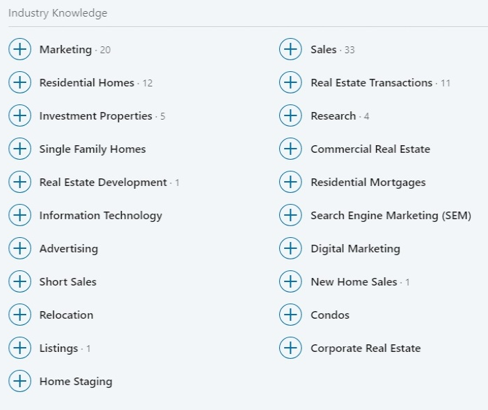 picture of LinkedIn real estate industry knowledge 